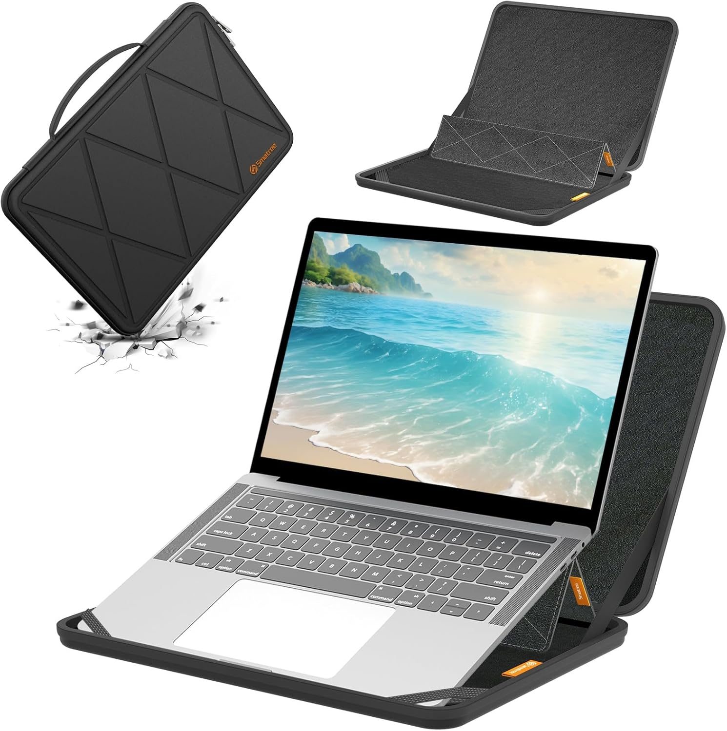 Smatree laptop case in use